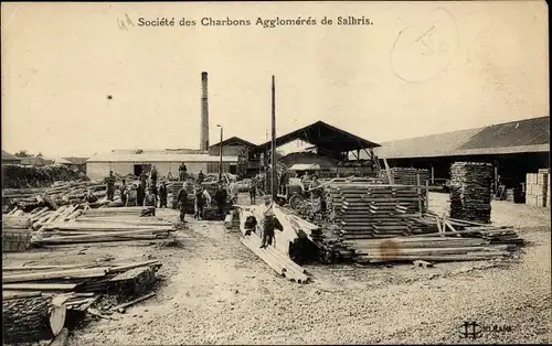 Ak Salbris Loir et Cher, Societe des Charbons Agglomeres