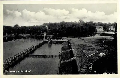 Ak Frohburg in Sachsen, Freibad