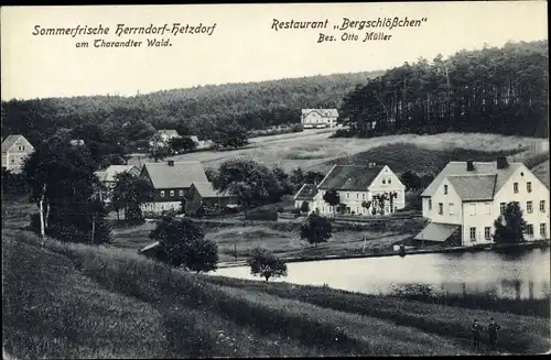 Ak Herrndorf Hetzdorf Halsbrücke Mittelsachsen, Restaurant Bergschlösschen