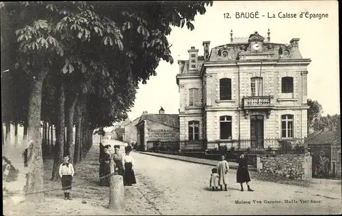 Ak Baugé Maine et Loire, La Caisse d'Epargne