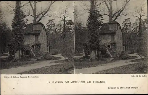 Stereo Ak Paris XVIII, La Maison du Meunier, au Trianon