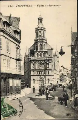 Ak Trouville Calvados, Eglise de Bonsecours