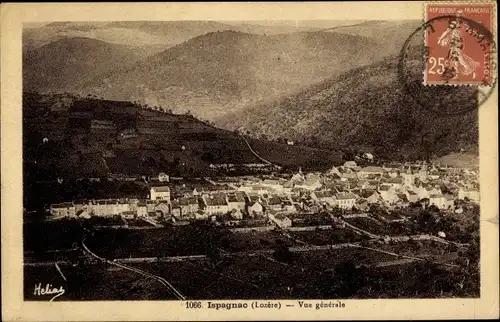 Ak Ispagnac Lozère, Vue generale