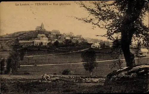 Ak Termes Lozère, Vue generale