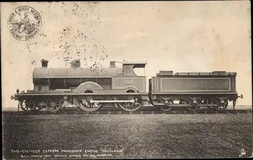 Ak Britische Eisenbahn, Express Passenger engine Precursor, LNWR, Tender 313