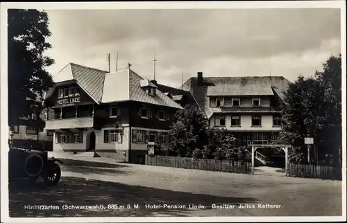 Ak Hinterzarten im Schwarzwald, Hotel Pension Linde