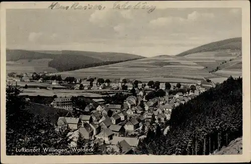 Ak Willingen Upland in Hessen, Gesamtansicht