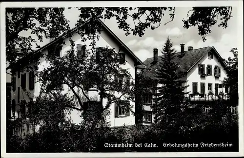 Ak Stammheim Calw im Nordschwarzwald, Erholungsheim Friedensheim