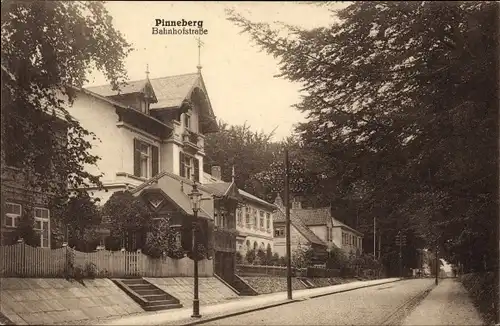 Ak Pinneberg in Holstein, Bahnhofstraße