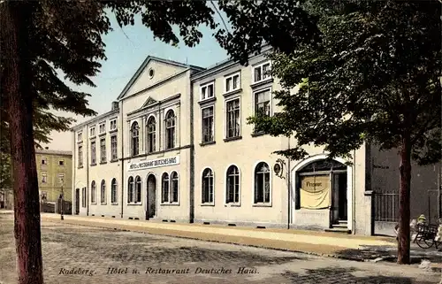 Ak Radeberg im Kreis Bautzen Sachsen, Hotel und Restaurant Deutsches Haus