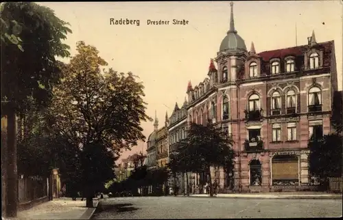 Ak Radeberg im Kreis Bautzen Sachsen, Dresdnerstraße, Handlung P. Lampel