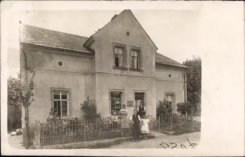 Foto Ak Ostrau in Sachsen, Kolonialwarenhandlung