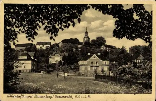Ak Bad Marienberg im Westerwald, Totalansicht, Ort, Kirchturm