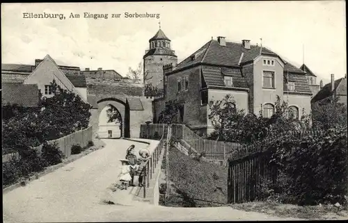 Ak Eilenburg an der Mulde, Am Eingang zur Sorbenburg