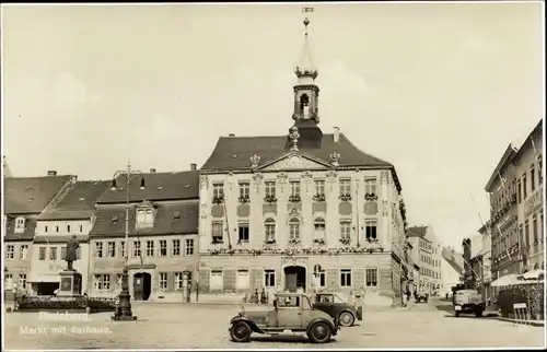 Ak Radeberg Sachsen, Rathaus am Markt