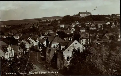 Ak Stollberg im Erzgebirge, Blick auf Schloss Hoheneck