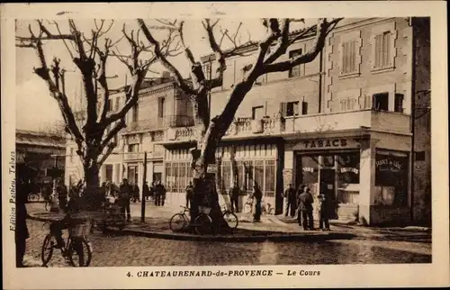 Ak Châteaurenard Bouches du Rhône, Le Cours