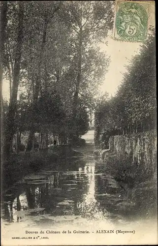 Ak Alexain Mayenne, Douves du Chateau de la Guitterie