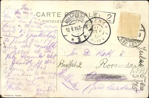 Ak Vallorbe Kanton Waadt Schweiz, Wasserpartie