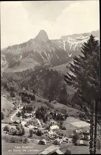 Ak Les Avants Montreux Kanton Waadt, Dent de Jaman