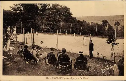 Ak Capvern Hautes Pyrénées, Le Tennis