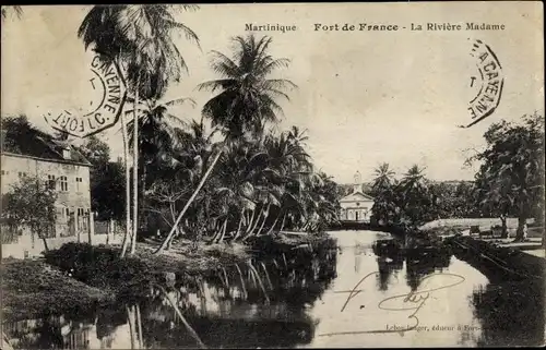 Ak Fort de France Martinique, La Riviere Madame
