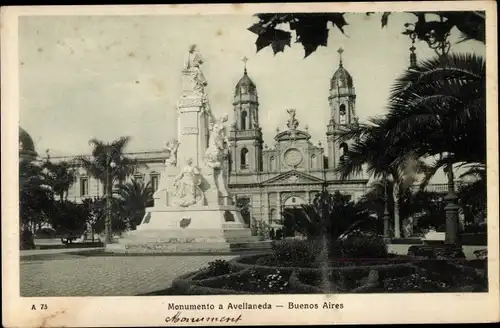 Ak Buenos Aires Argentinien, Monumento a Avellaneda