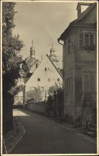 Ak Bad Mergentheim in Tauberfranken, Straßenpartie