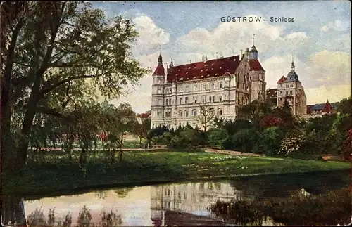 Künstler Ak Güstrow in Mecklenburg, Schloss