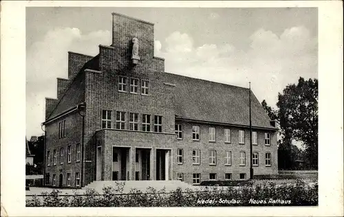 Ak Schulau Wedel im Kreis Pinneberg, Neues Rathaus