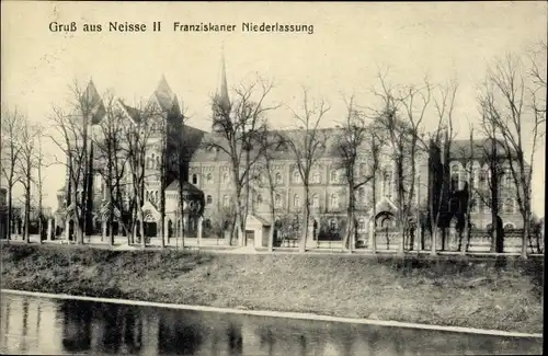 Ak Nysa Neisse Schlesien, Franziskaner Niederlassung