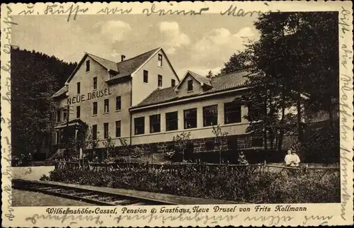 Ak Bad Wilhelmshöhe Kassel in Hessen, Gasthaus Neue Drusel, Inh. Fritz Kollmann