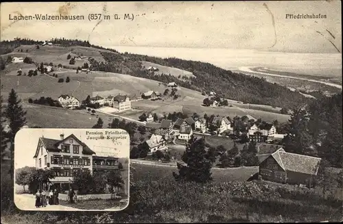 Ak Lachen Walzenhausen Kanton Appenzell Ausserrhoden Schweiz, Panorama, Pension Friedhelm