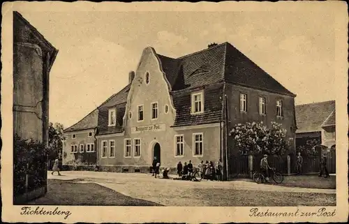 Ak Fichtenberg Mühlberg Elbe, Restaurant zur Post