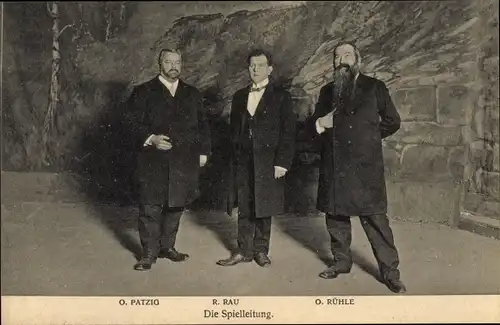 Ak Freiberg in Sachsen, Bergfestspiele, Spielleitung, Patzig, Rau, Rühle