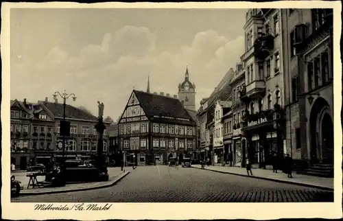 Ak Mittweida in Sachsen, Markt