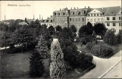 Ak Kamenz Sachsen, Zessing Platz