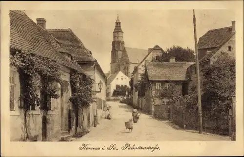 Ak Kamenz Sachsen, Pulsnitzer Straße, Kirche