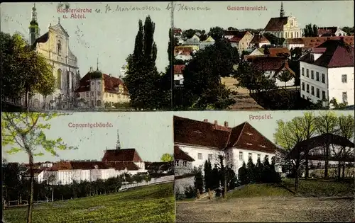 Ak Panschwitz Kuckau Oberlausitz, Kloster St. Marienstern, Gesamtansicht, Propstei, Conventhaus