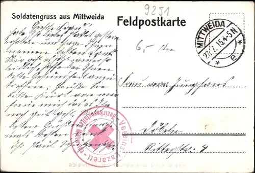 Ak Dreiwerden Rossau Mittelsachsen, Blick auf die Papierfabrik, Bahnstrecke, Güterwagons