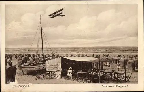 Ak Zandvoort Nordholland, Strandgezicht, Zeegezicht