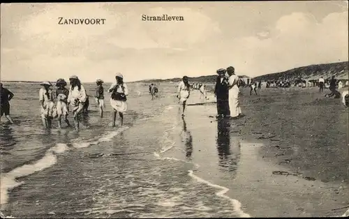 Ak Zandvoort Nordholland, Strandleven