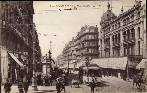 Ak Marseille Bouches du Rhône, Rue Noailles