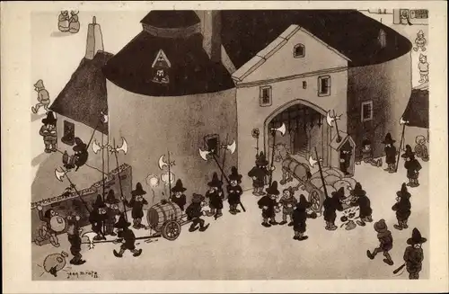 Künstler Ak Dratz, Jean, Chicago, Pictoresque Belgium,Weltausstellung 1933, primitive gangsters