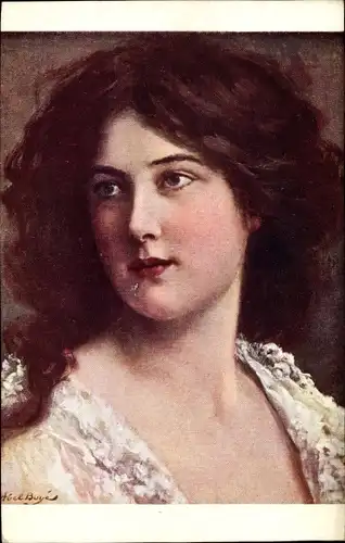 Künstler Ak Boye, A., Young Women, Frauen-Portrait