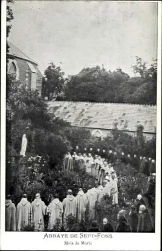 Ak Dompierre sur Besbre Allier, Abbaye de Sept Fons, Mois de Marie