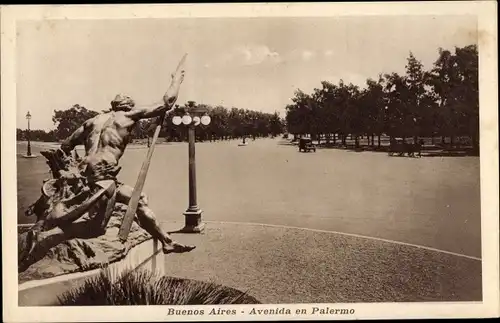 Ak Buenos Aires Argentinien, Avenida en Palermo