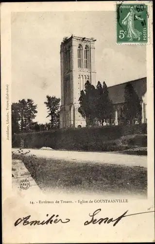 Ak Goustranville Calvados, L'Eglise