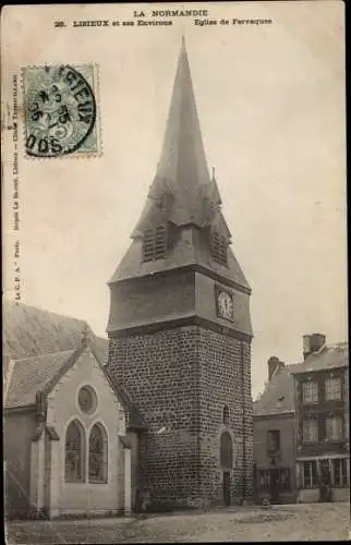 Ak Lisieux Calvados, Eglise de Fervaques