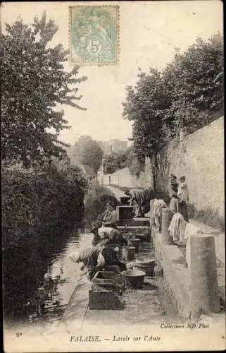 Ak Falaise Calvados, Lavoir sur l'Ante